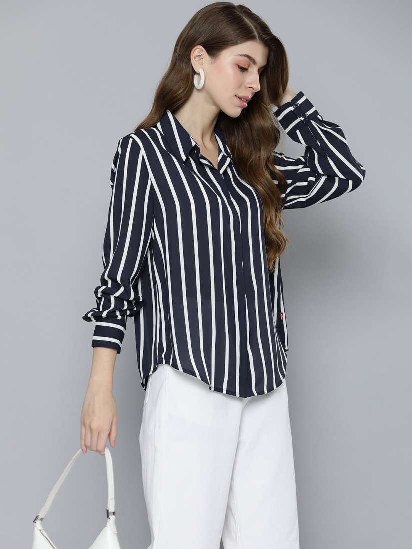 Levis striped shirt outlet