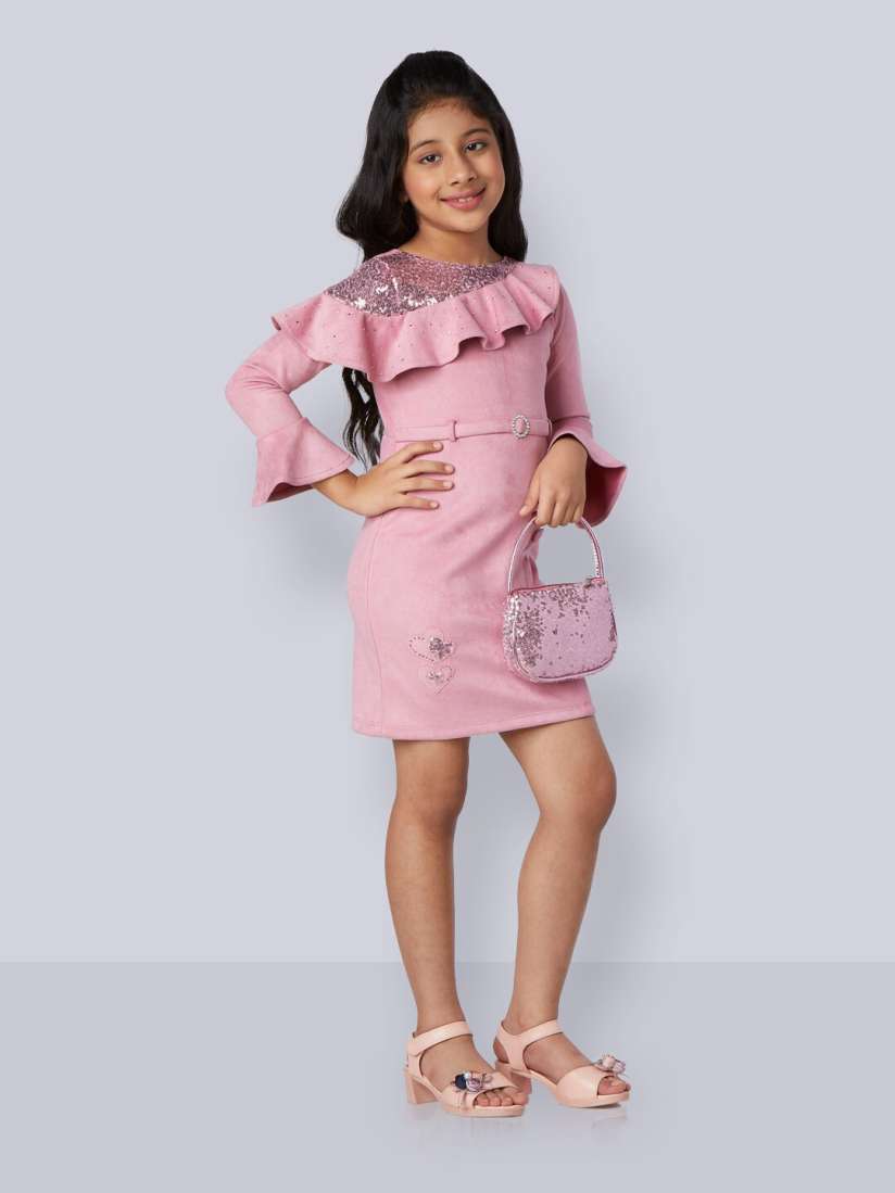 Buy Peppermint Embellished A Line Dress Dresses for Girls 26299220 Myntra