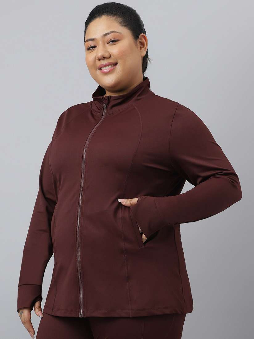Buy Fitkin Plus Size Classic Training Jacket Jackets for Women 26299564 Myntra