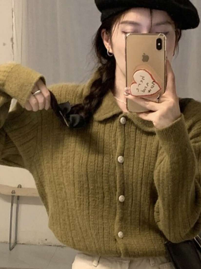 Acrylic cardigan sweater 2025