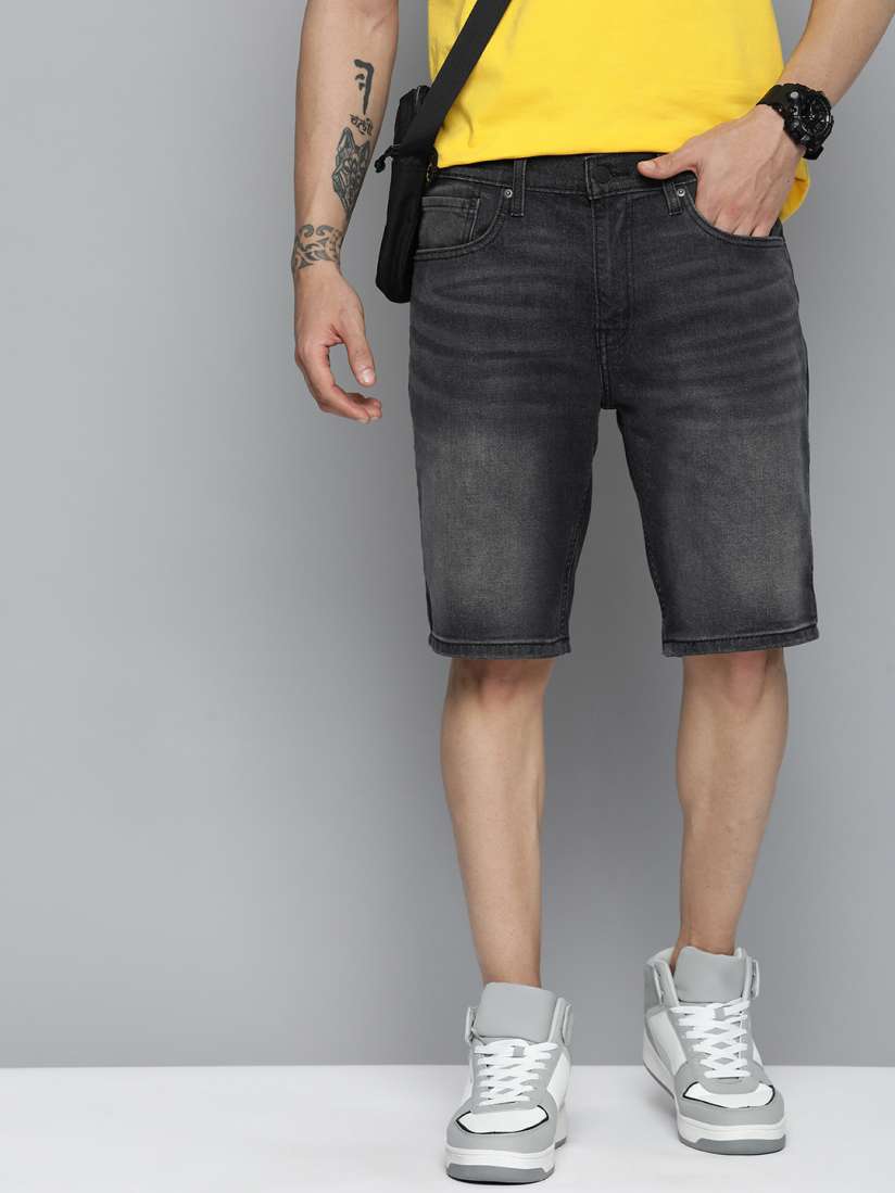 Buy Levis Men 502 Mid Rise Tapered Fit Denim Shorts Shorts for Men 26312762 Myntra
