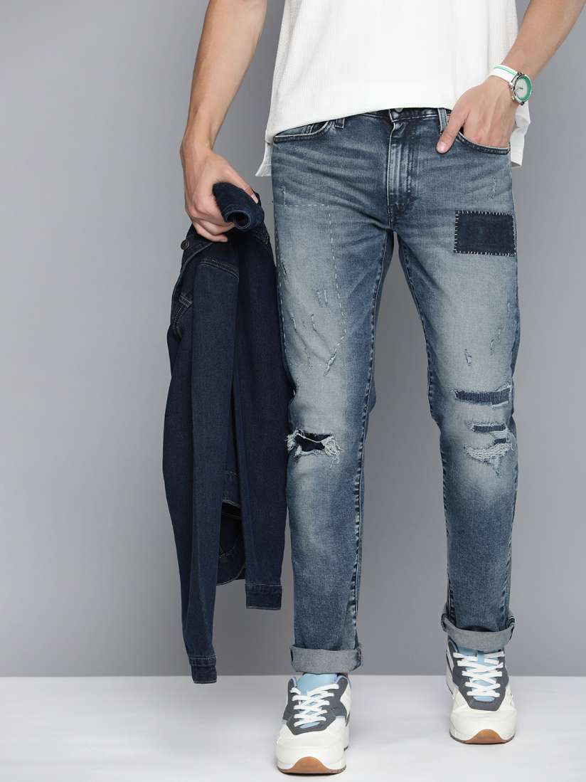 Buy Levis Men 511 Slim Fit Low Distress Heavy Fade Stretchable Jeans Jeans for Men 26312958 Myntra