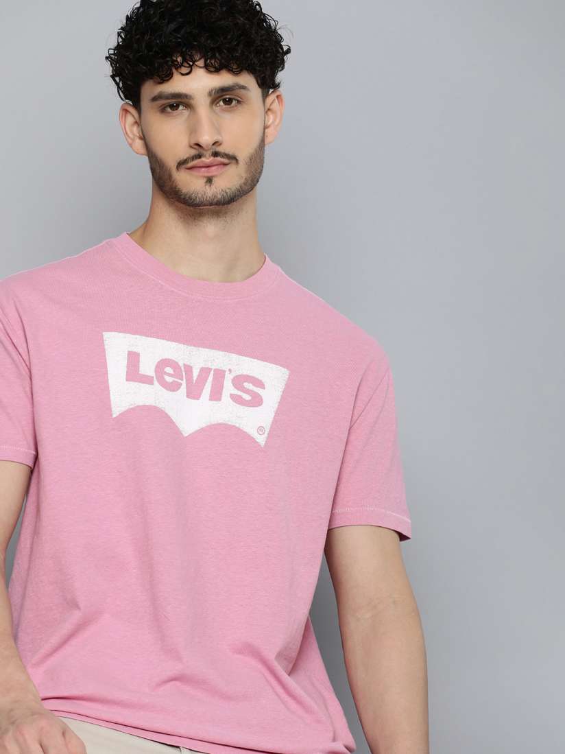 Buy Levis Brand Logo Printed Pure Cotton T shirt Tshirts for Men 26315874 Myntra
