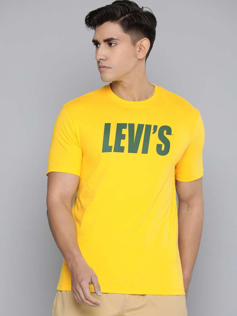 Buy Levis Pure Cotton Brand Logo Printed Slim Fit T shirt Tshirts for Men 26315922 Myntra