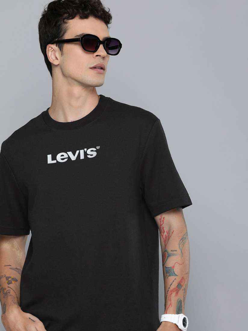 Buy Levis Men Brand Logo Printed Pure Cotton T shirt Tshirts for Men 26315984 Myntra