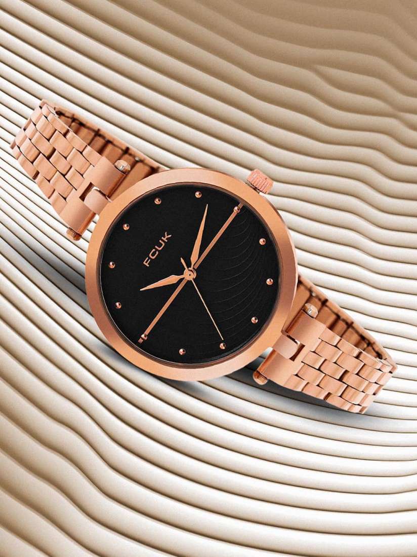 Buy FCUK Women Textured Dial Stainless Steel Straps Analogue Watch FK00040B Watches for Women 26317532 Myntra