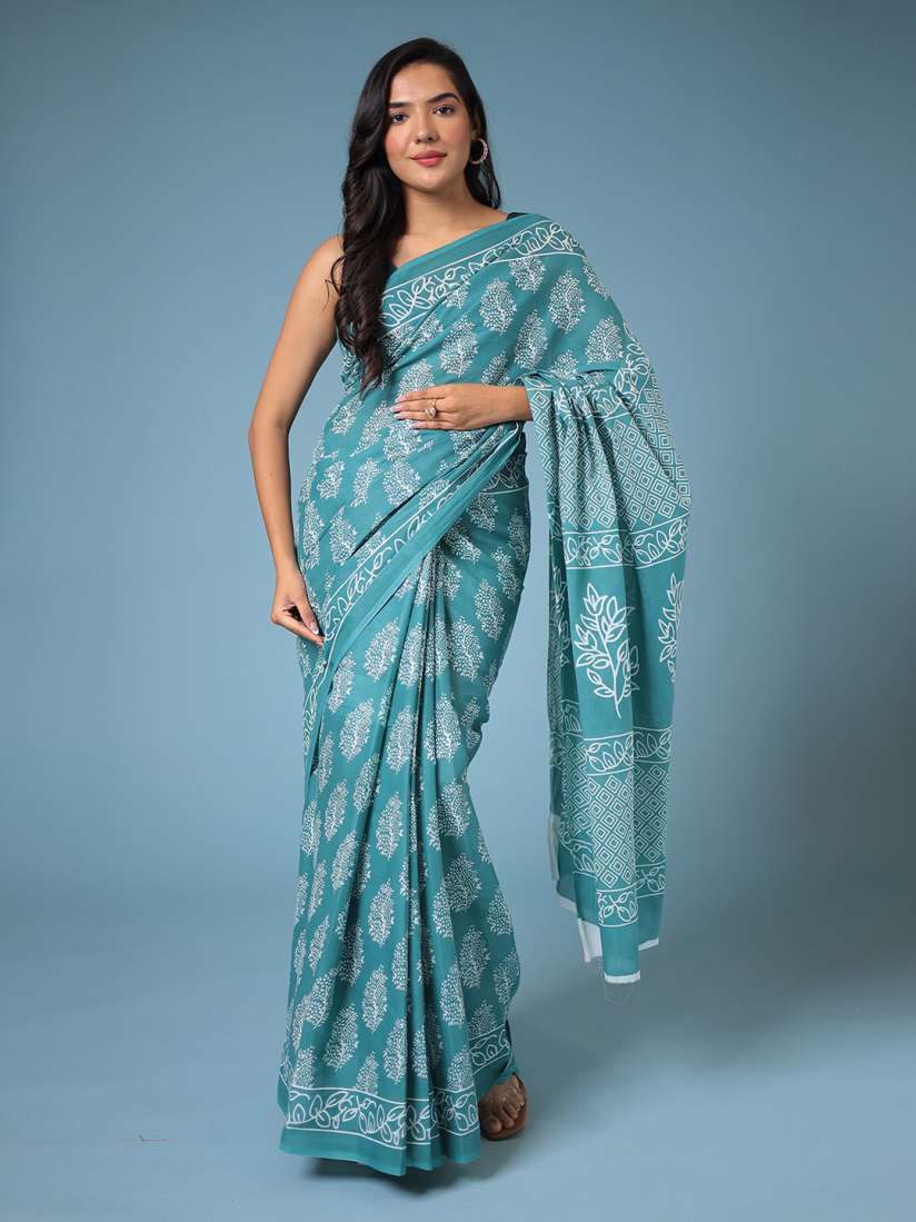 Myntra printed sarees outlet