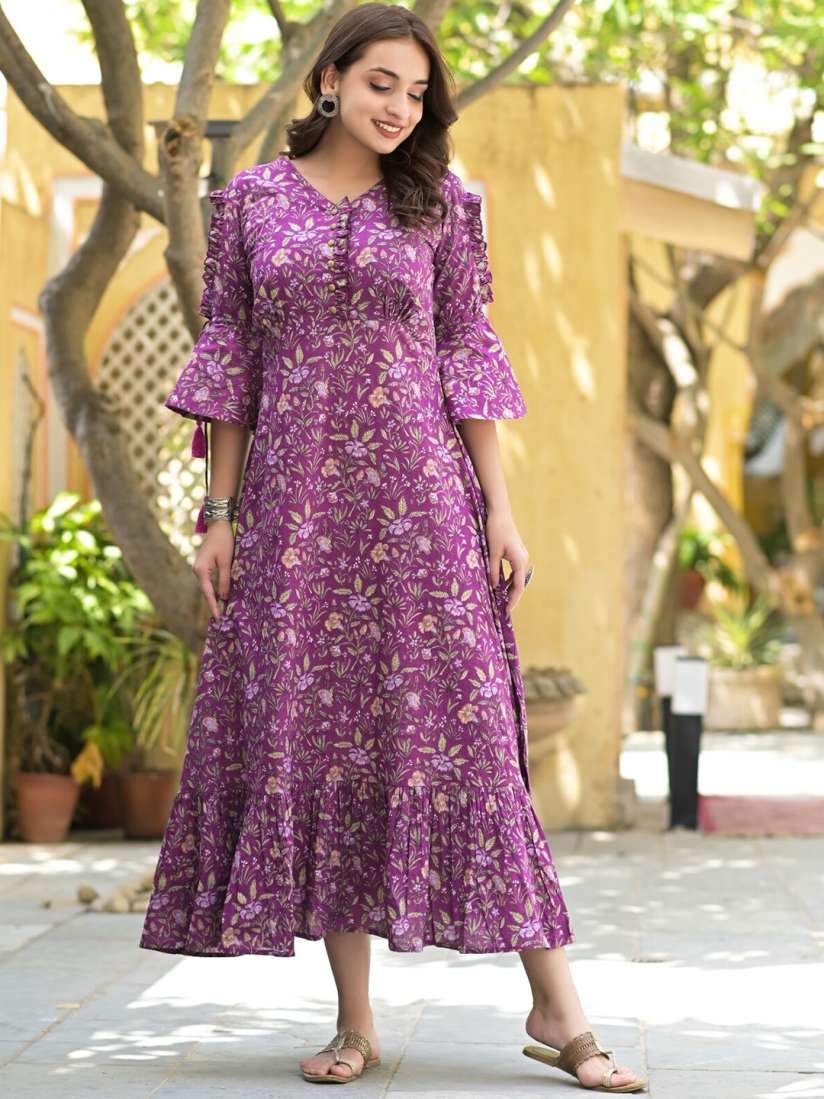 Cold shoulder ethnic wear clearance