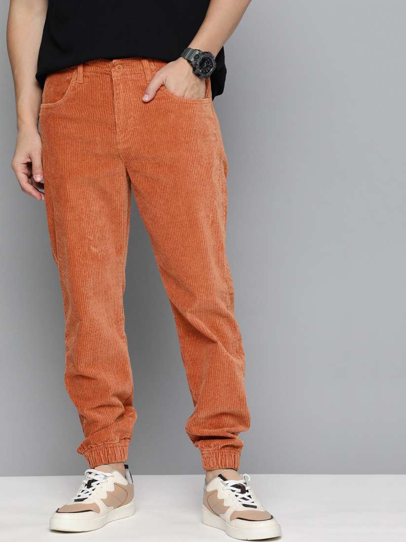 Corduroy joggers mens deals