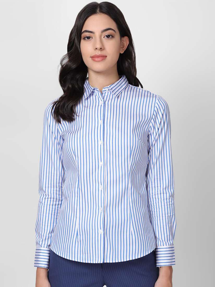 Van Heusen Satin Stripe Dress Shirt Buy Van Heusen Woman Vertical