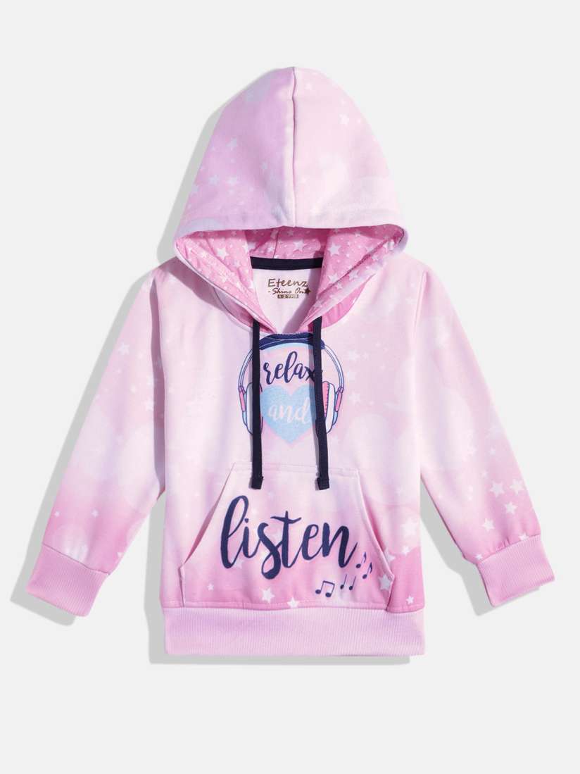 Buy Eteenz Girls Printed Hooded Sweatshirt Sweatshirts for Girls 26324344 Myntra