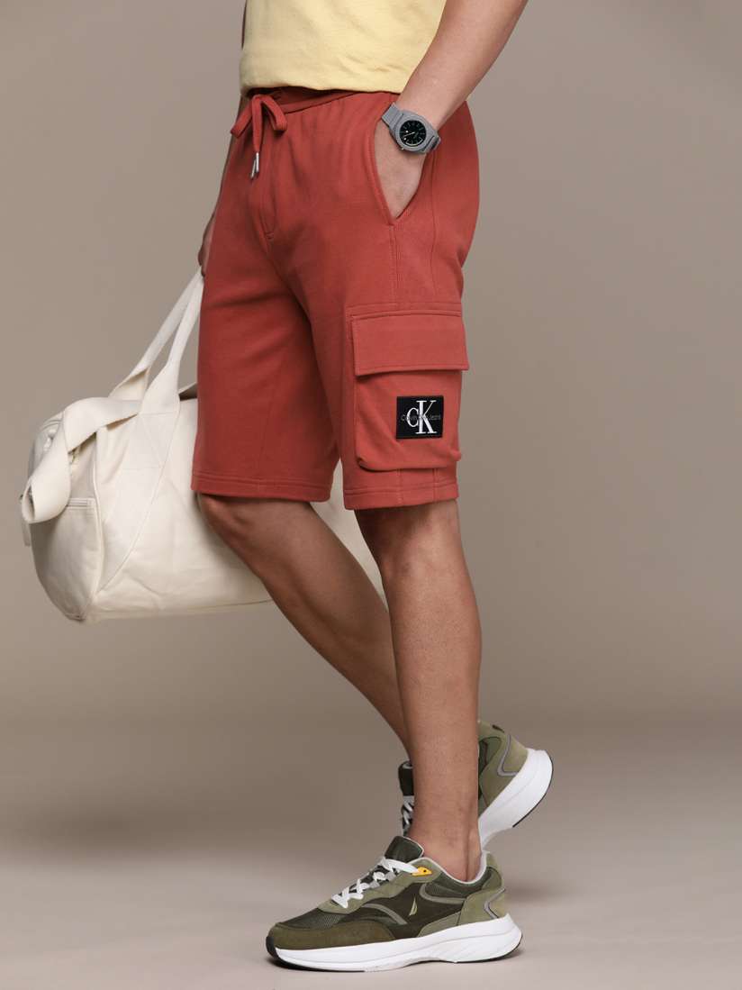 Buy Calvin Klein Jeans Men Pure Cotton Mid Rise Shorts Shorts for Men 26324704 Myntra