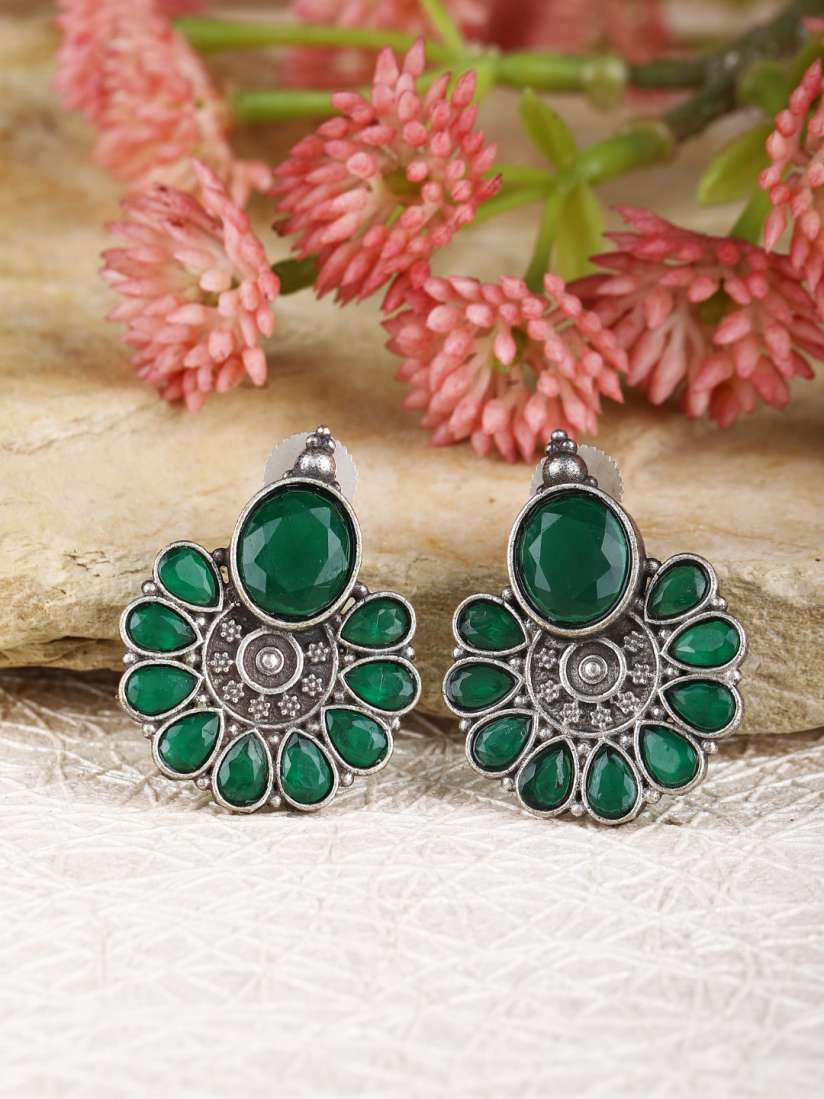 Myntra oxidised earrings on sale
