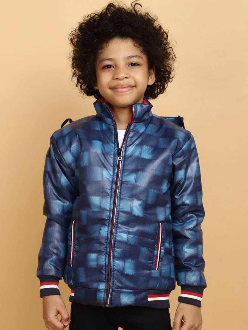 Boys checked jacket sale