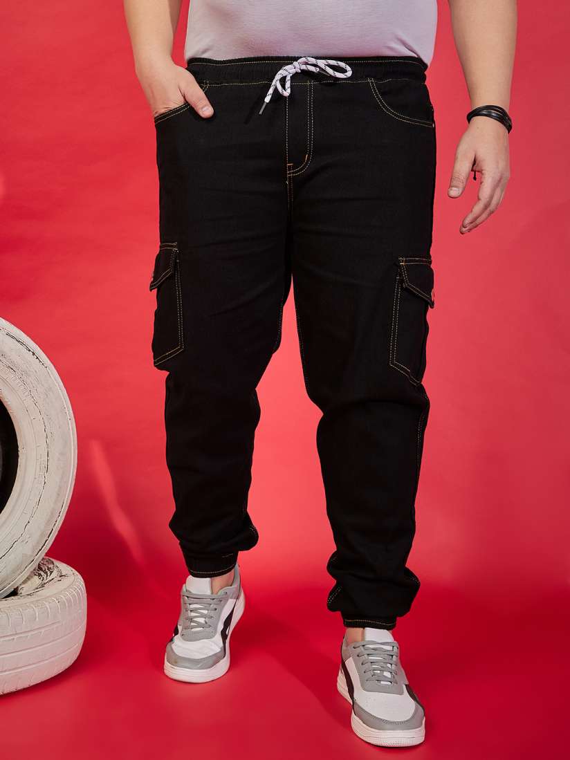 Plus size cargo joggers hot sale