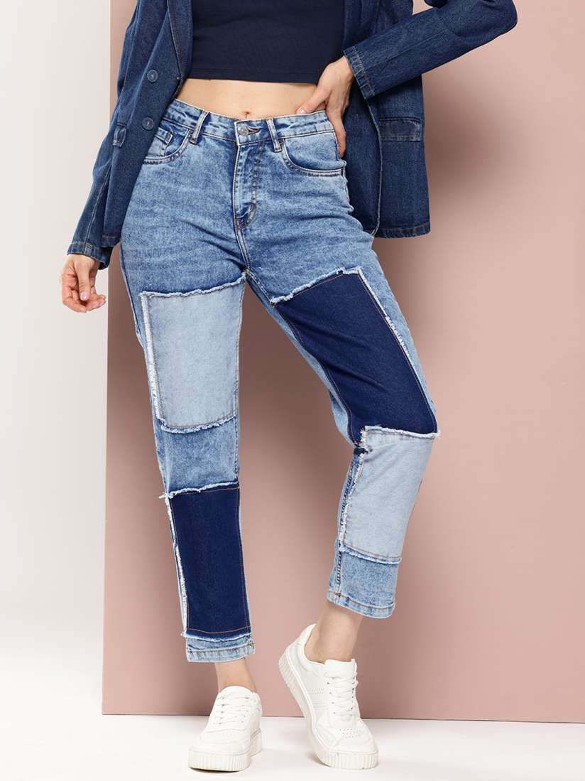 Buy Harvard Women Boyfriend Fit Colourblocked Jeans Jeans for Women 26334930 Myntra