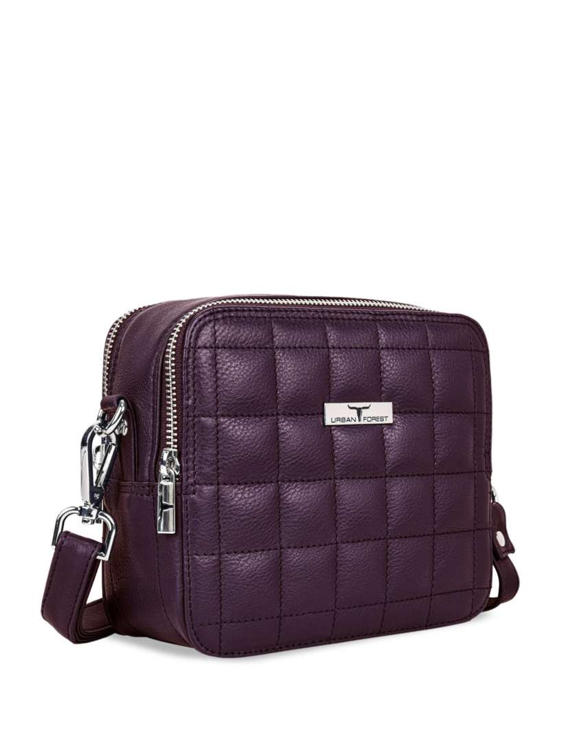 Buy URBAN FOREST Leather Sling Bag With Quilted Handbags for Women 26338706 Myntra
