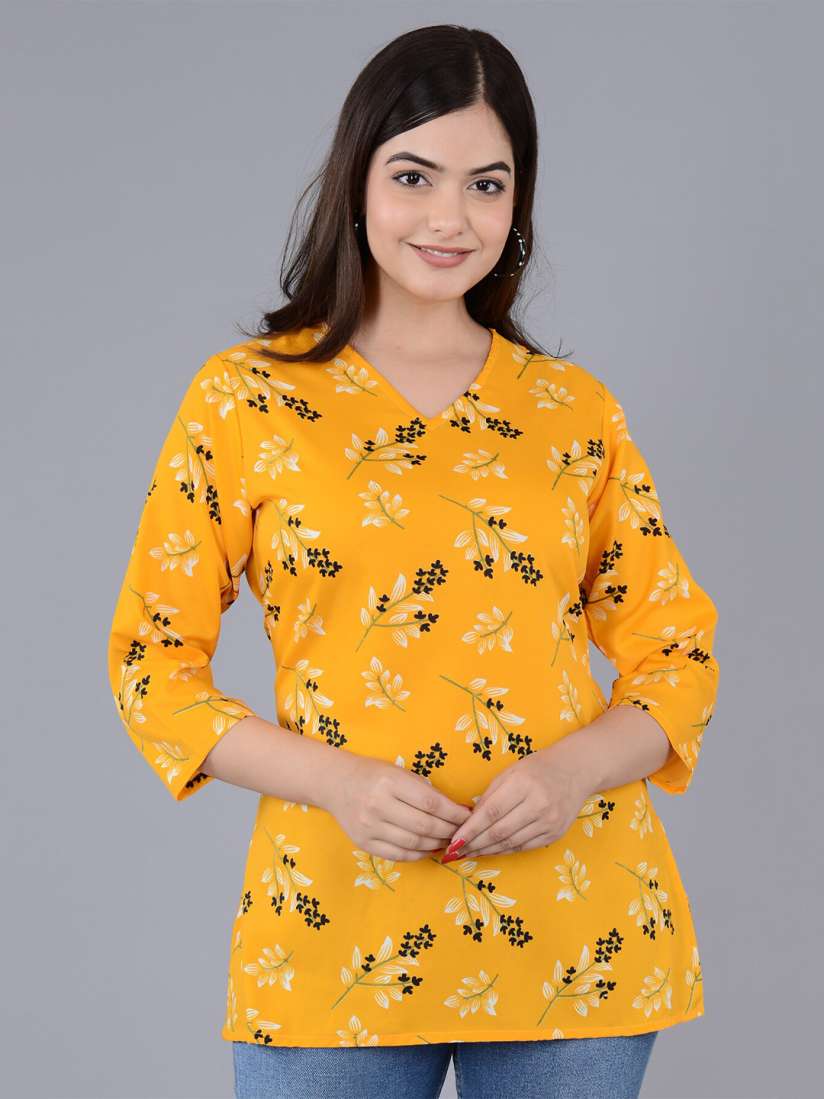 Yellow kurtis on myntra outlet