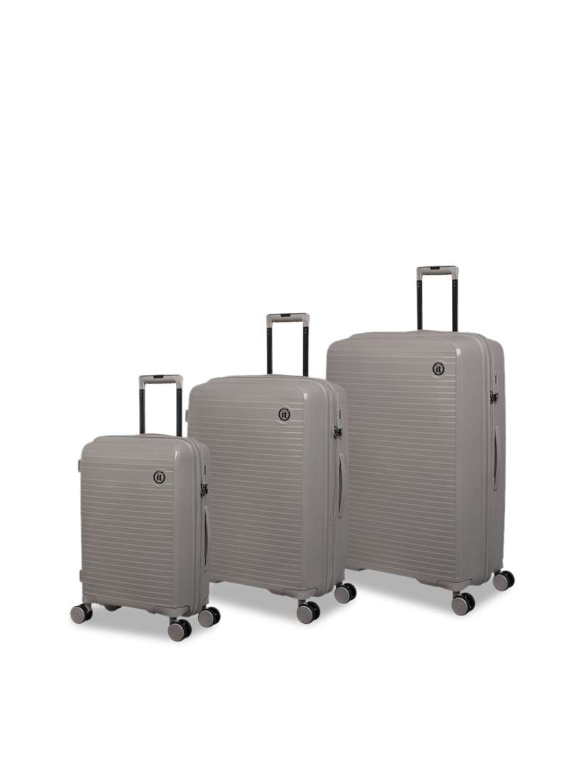 Buy IT luggage Spontaneous Set Of 3 Striped Hard Sided Trolley Bags Trolley Bag for Unisex 26356872 Myntra