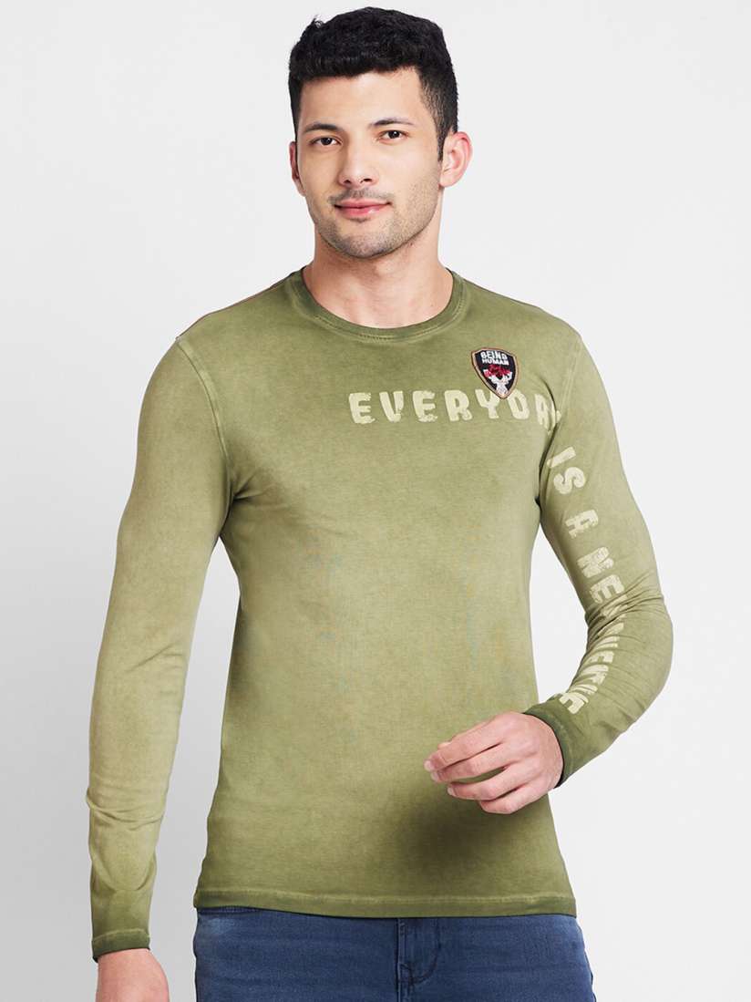 Buy Being Human Typography Printed Round Neck T shirt Tshirts for Men 26360422 Myntra