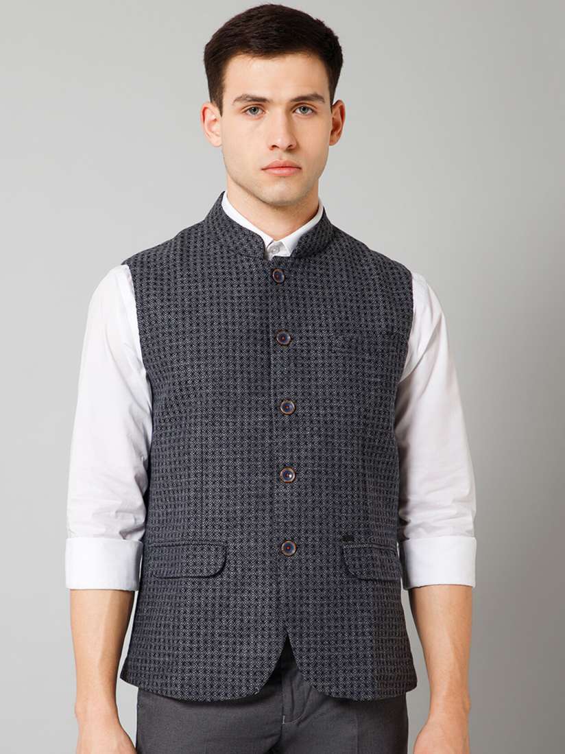 Waistcoat myntra discount