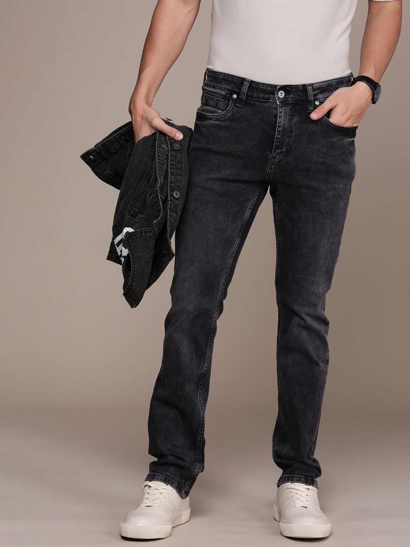 Black jeans men myntra outlet