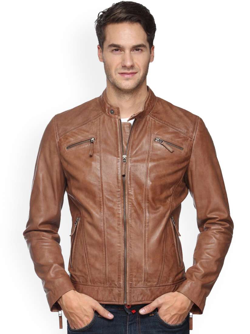 Teakwood leather jackets myntra sales