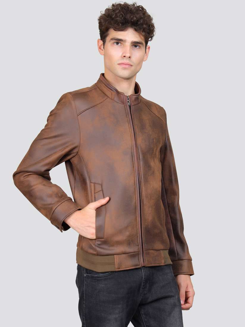 Buy YOUNG CLUB CLASSIC Abstract Printed Mock Collar Woolen Bomber Jacket Jackets for Men 26373964 Myntra