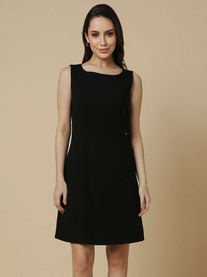 Buy Allen Solly Woman Black Sleeveless Dress Dresses for Women 26378356 Myntra