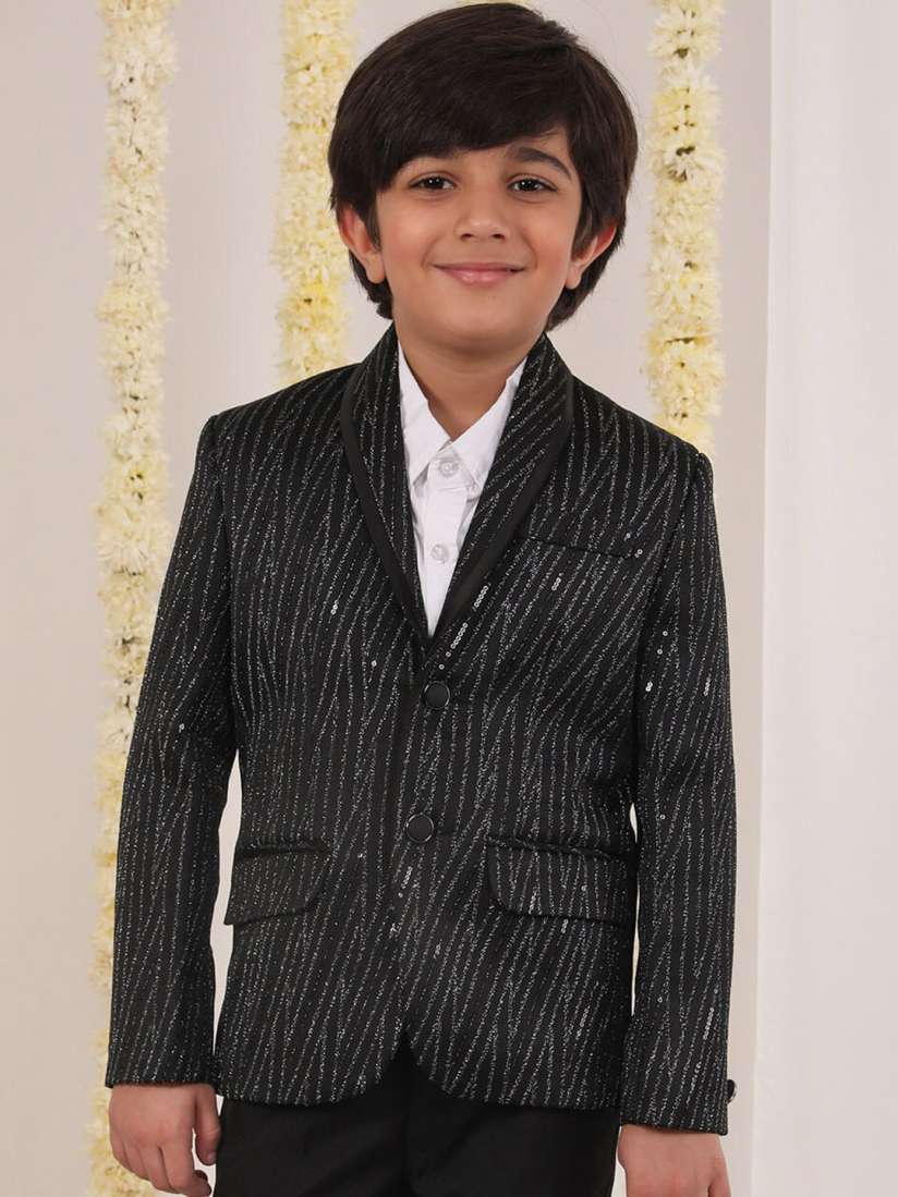 Buy VASTRAMAY Boys Self Design Single Breasted Slim Fit Blazer Blazers for Boys 26379726 Myntra