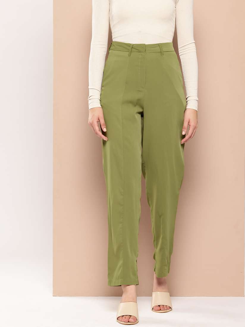 Buy Chemistry Women High Rise Trousers Trousers for Women 26386718 Myntra