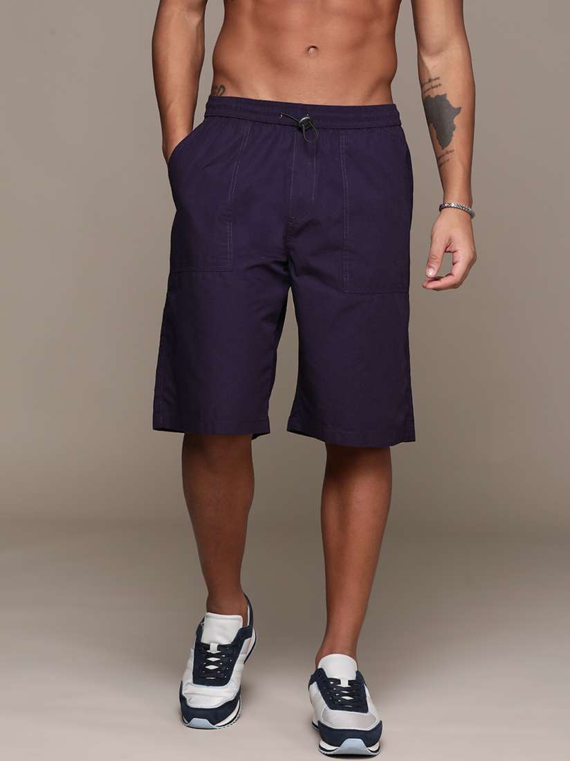 Buy The Roadster Lifestyle Co. Men Pure Cotton Relaxed Fit Bermuda Shorts Shorts for Men 26387808 Myntra