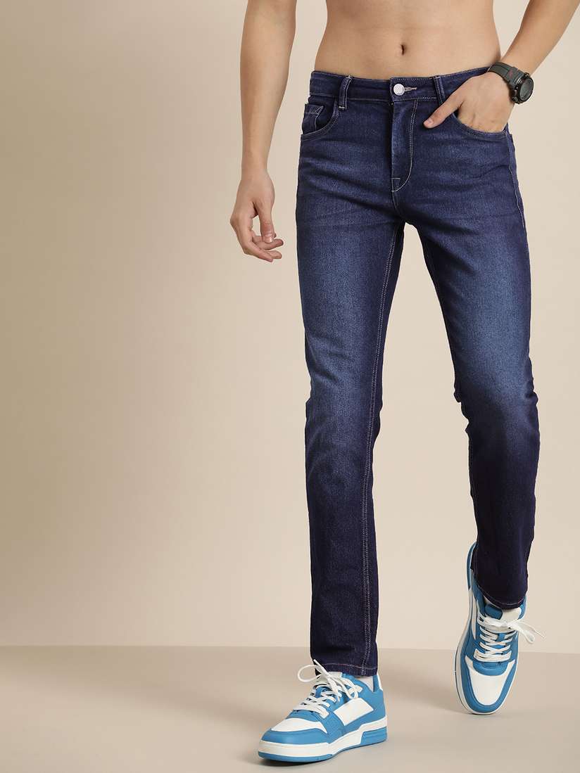 Buy HERE&NOW Men Slim Fit Light Fade Stretchable Mid-Rise Jeans - Jeans for  Men 26388376 | Myntra