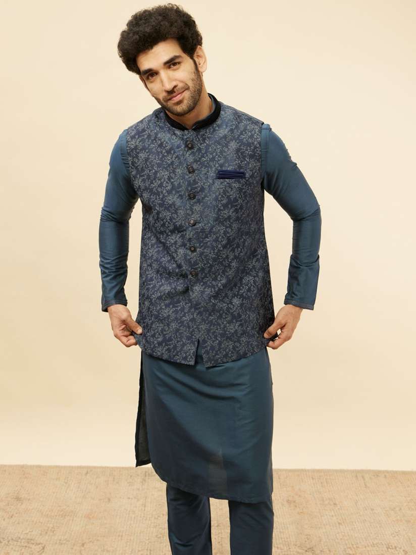Manyavar floral jacket top