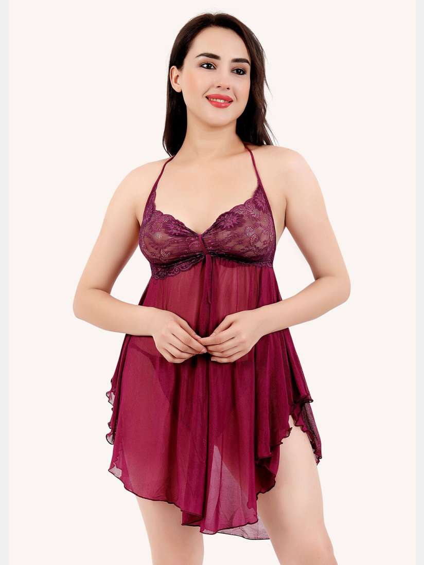 Buy Be You Shoulder Straps Net Baby Doll Baby Dolls for Women 26409116 Myntra