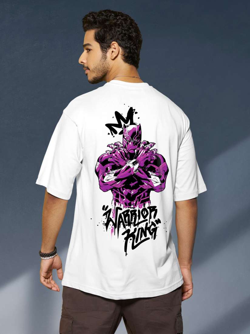 Buy Bewakoof Men Warrior King Graphic Printed Oversized T shirt Tshirts for Men 26409922 Myntra