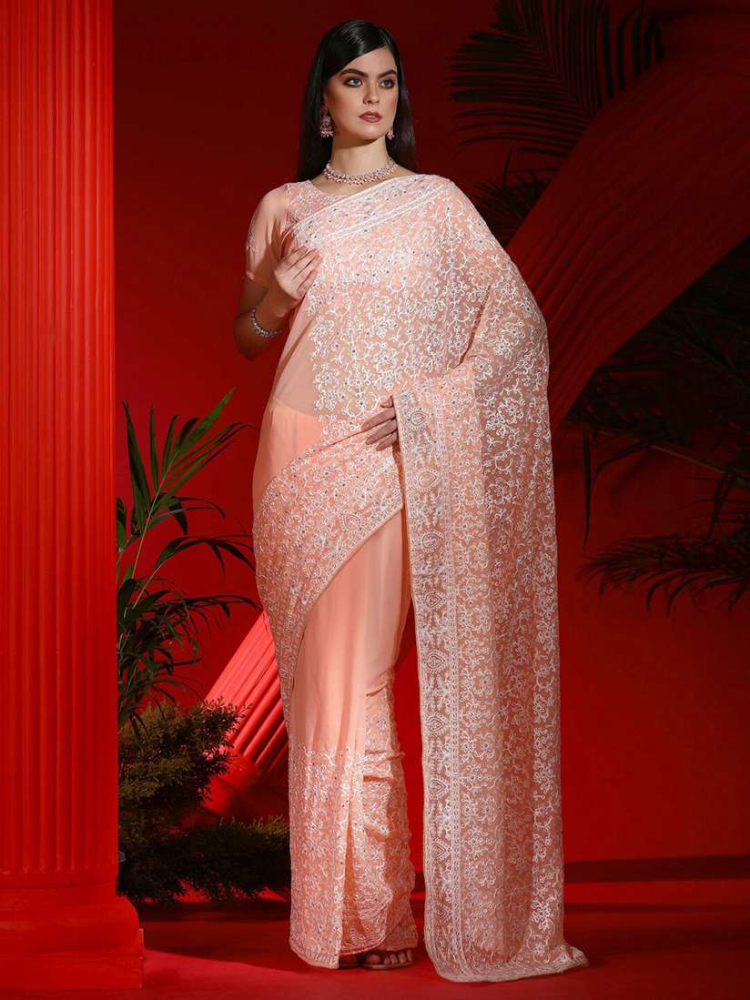 Myntra designer saree cheap