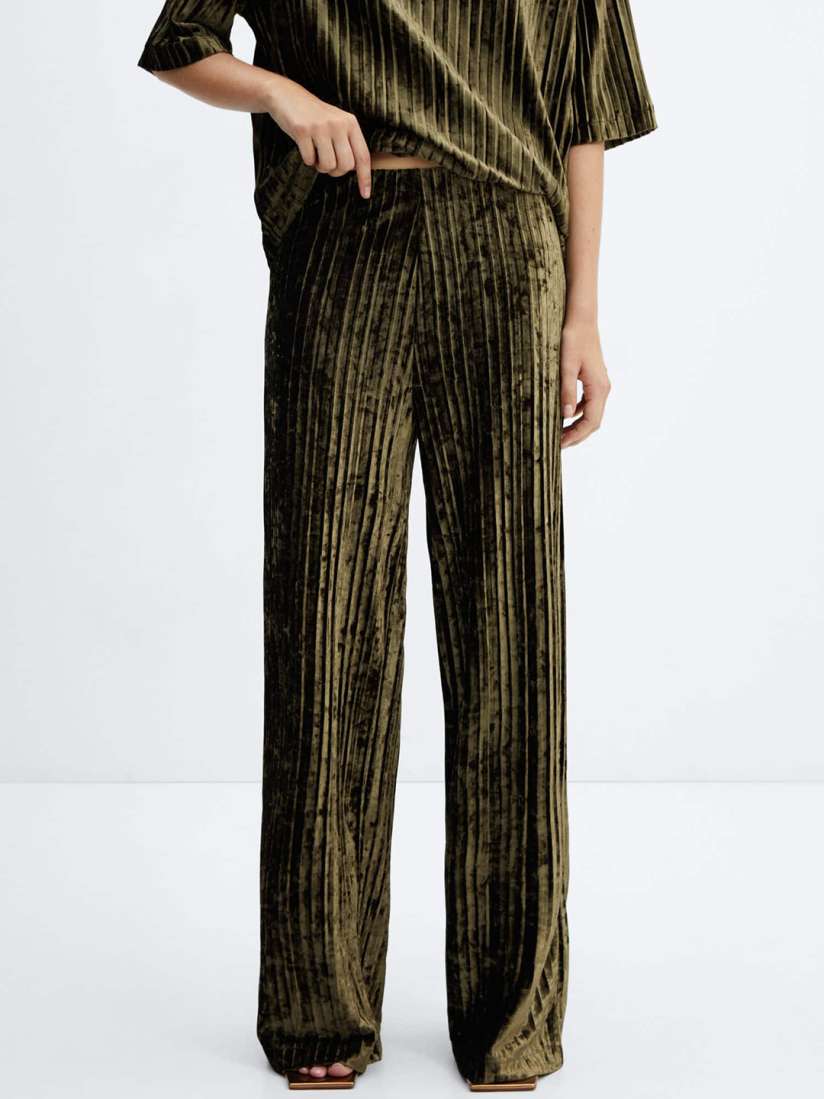 Mango velvet trousers clearance