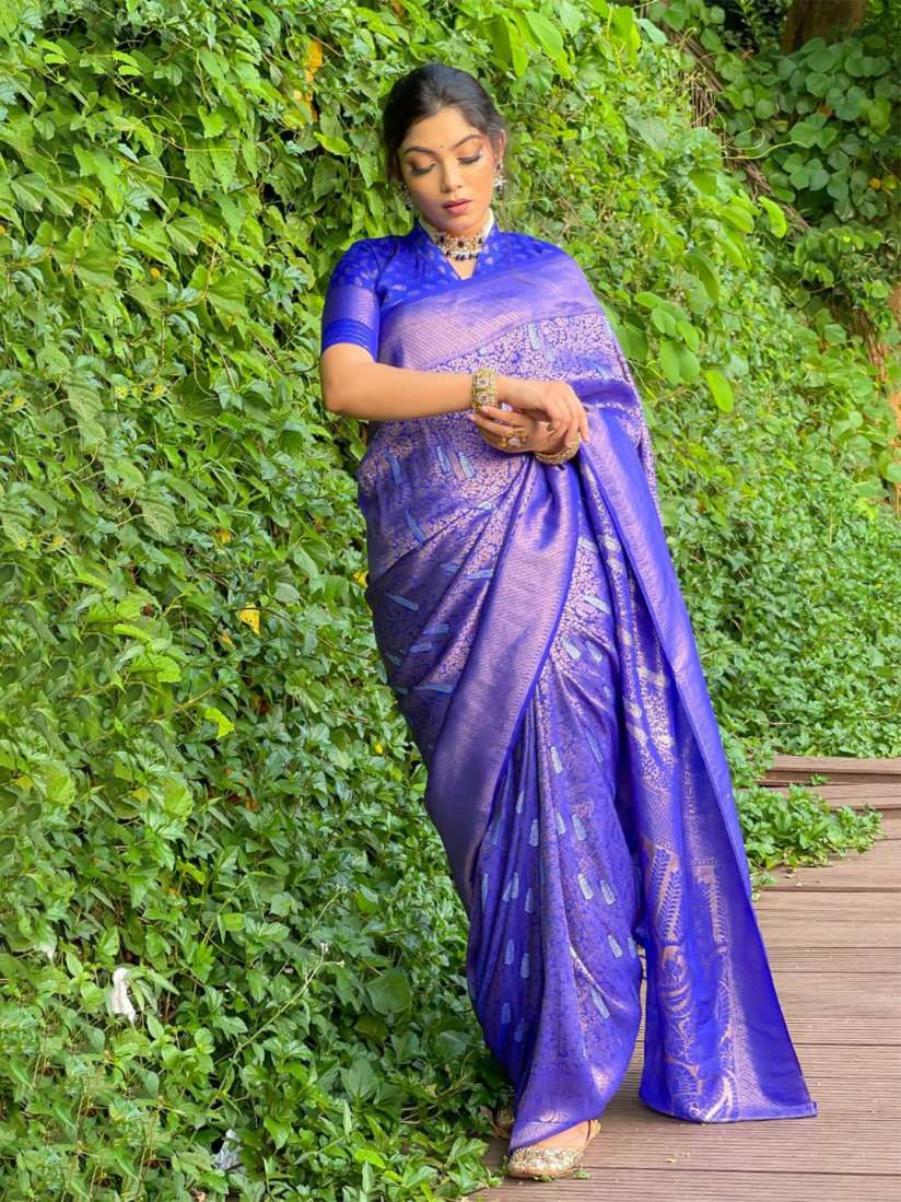 Buy LIMDO Zari Pure Banarasi Silk Saree Sarees for Women 26413742 Myntra