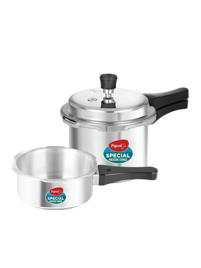 Buy Pigeon Set of 2 Aluminium Outerlid Pressure Cookers with Induction 2 3 L Pressure Cooker for Unisex 26418510 Myntra