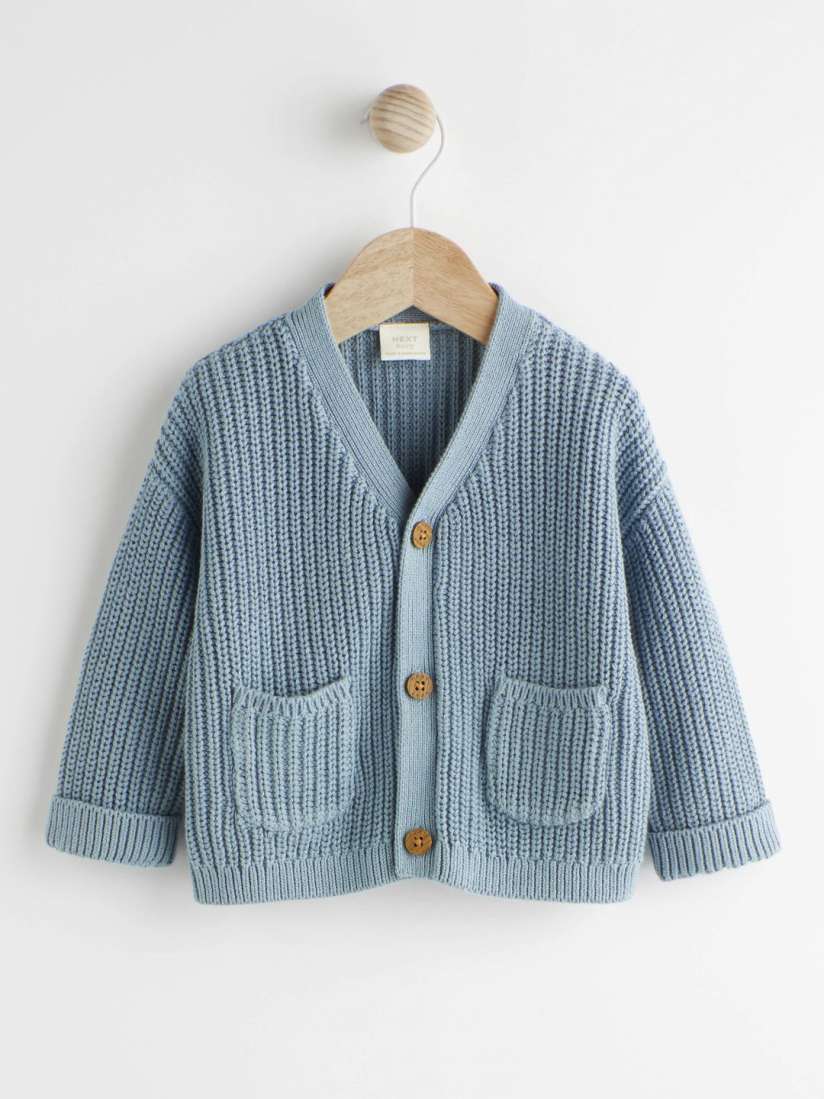 Buy NEXT Infant Boys Ribbed Pure Cotton Cardigan Sweaters for Boys 26421050 Myntra