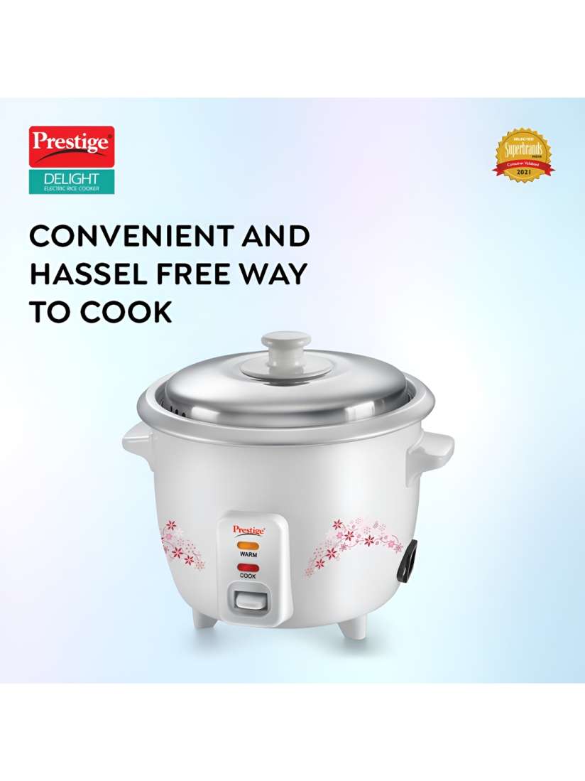 Buy Prestige Delight PRWO White Printed Aluminium 230W Electric Rice Cooker 1 L Electric Pressure Cookers for Unisex 26421366 Myntra