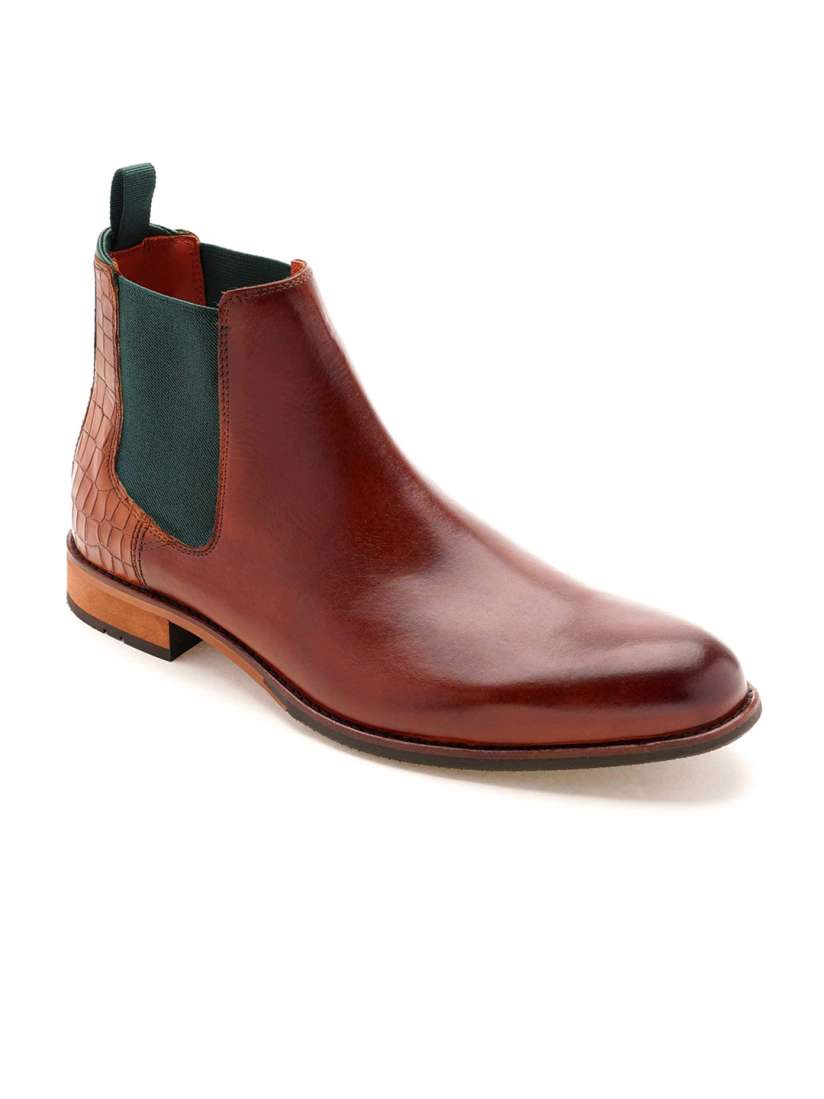 Buy Ruosh Men Mid Top Leather Work Chelsea Boots Boots for Men 26426804 Myntra