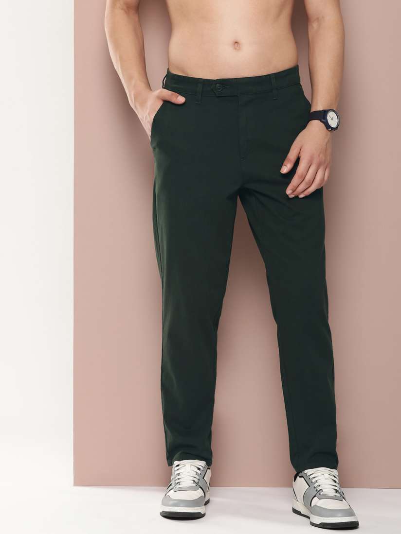 Buy Harvard Men Relaxed Straight Leg Straight Fit Trousers Trousers for Men 26428824 Myntra