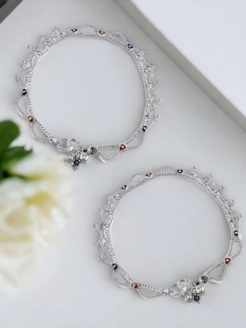 Taraash silver anklets new arrivals