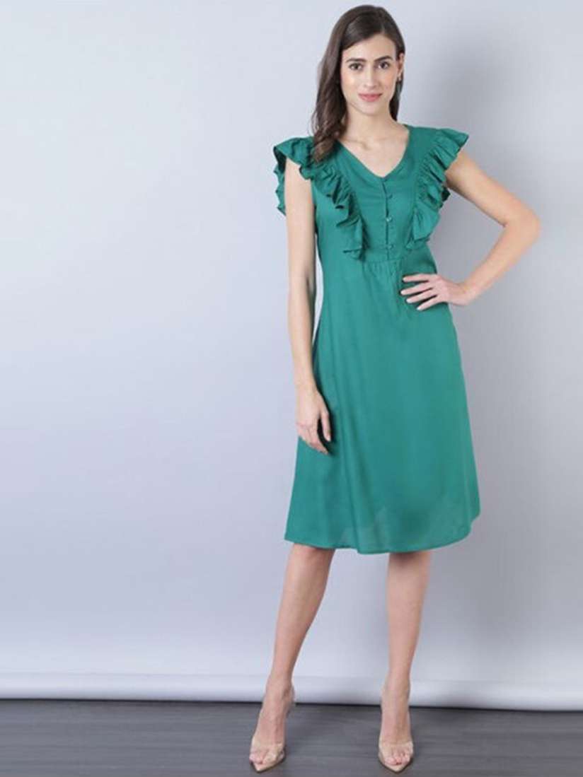 Knee length dresses myntra new arrivals