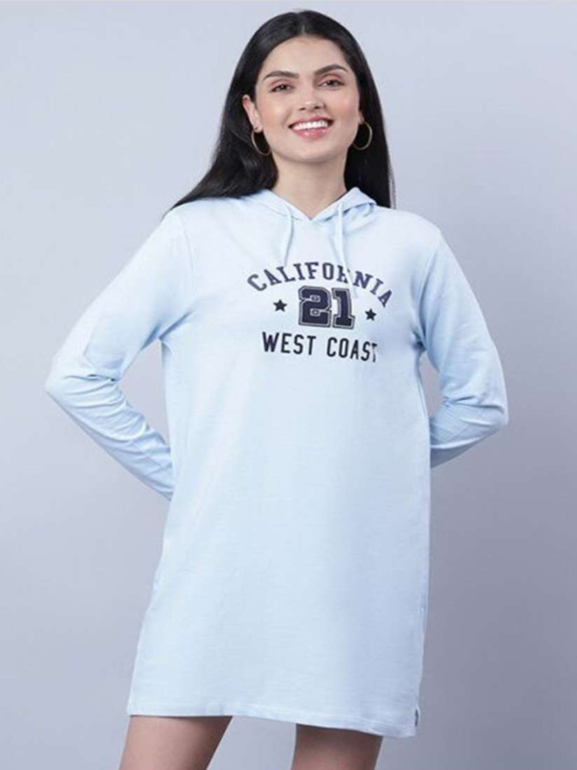 Buy Aila Printed Hooded T shirt Dress Dresses for Women 26448608 Myntra