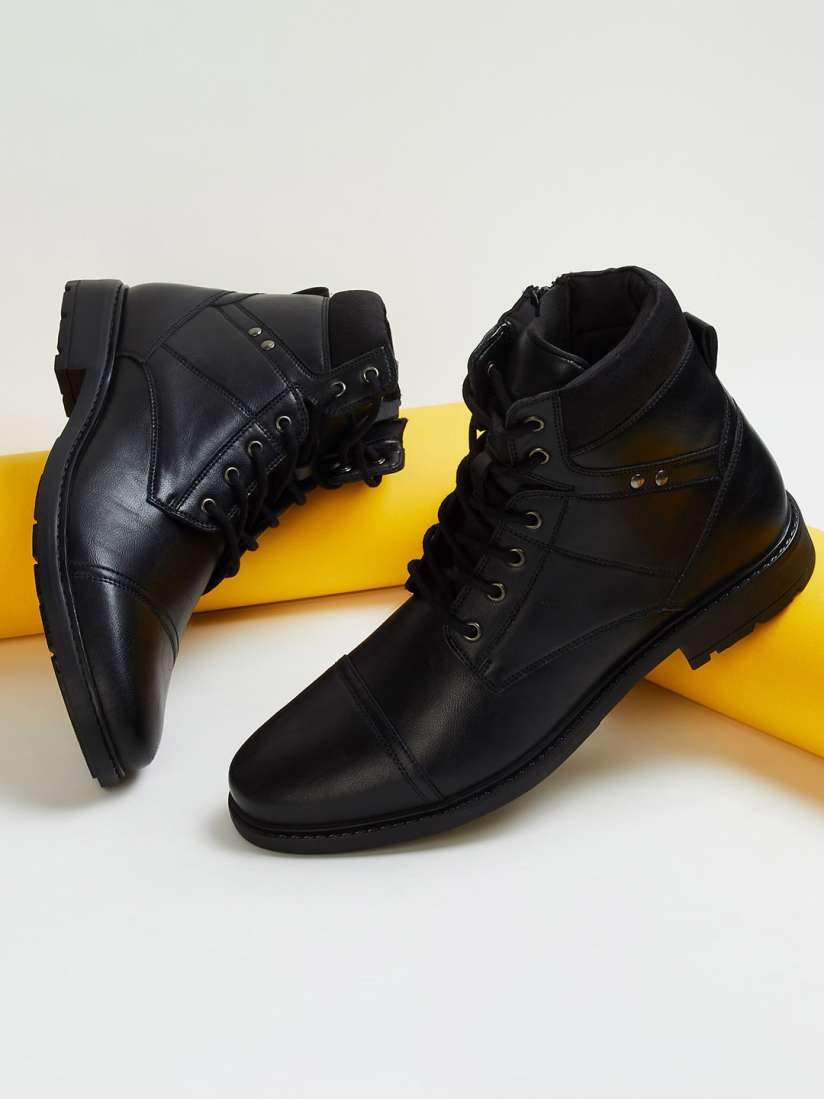 Myntra boots for mens shop