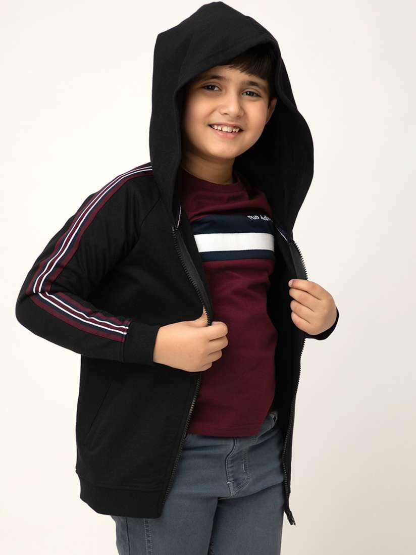 Buy Purple United Kids Boys Hooded Fleece Jacket Jackets for Boys 26459618 Myntra
