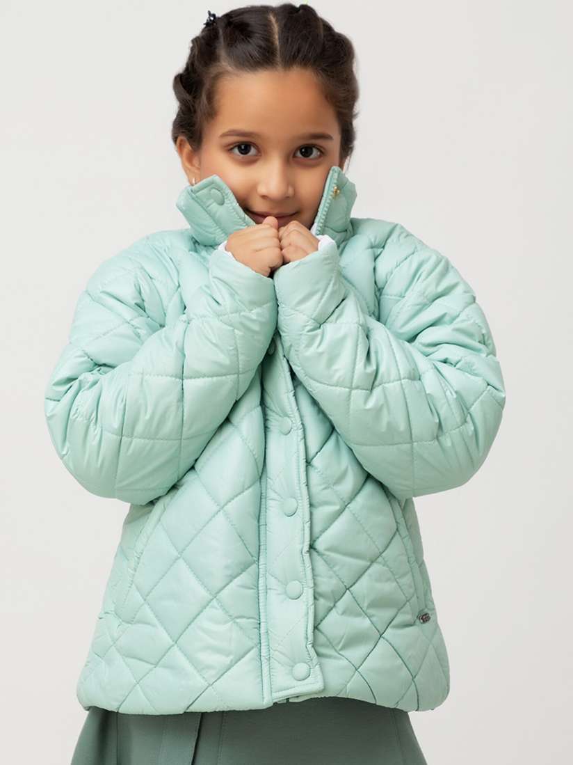 Buy Purple United Kids Girls Mock Collar Puffer Jacket Jackets for Girls 26459642 Myntra